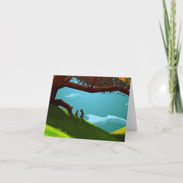 Red Trees Note Cards (Front)