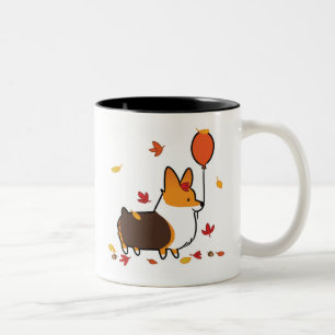 Red Tri-Color Corgi Autumn Mug   CorgiThings