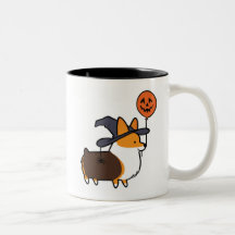 Red Tri-Color Corgi Halloween Mug | CorgiThings