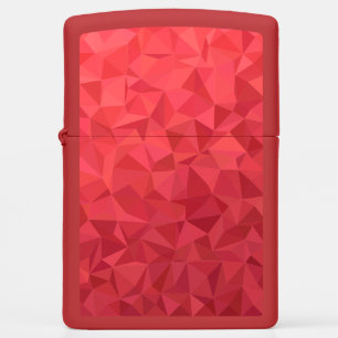 Red Triagles Gemstone Geode Marble Zippo Lighter