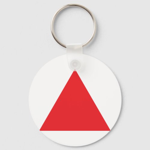 red triangle icon keychain