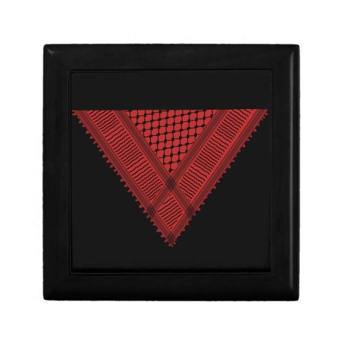 red triangle Keffiyeh Palestine resistance symbol Gift Box