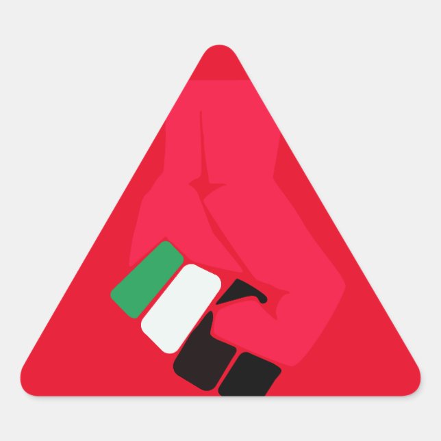 RED TRIANGLE STICKER (Front)