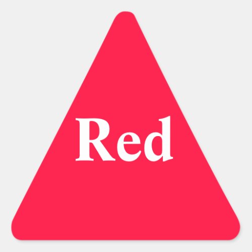 Red Triangle Sticker