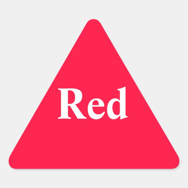 Red Triangle Sticker (Front)