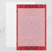 Red tribal damask pattern (Front/Back)