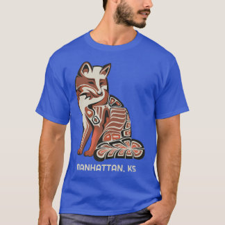 Red Tribal Fo Manhattan KS Native American Artwork T-Shirt