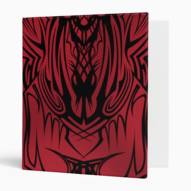 Red Tribal School Binder (Front/Inside)