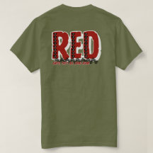 RED Tribal T-Shirt - Honor Our Deployed