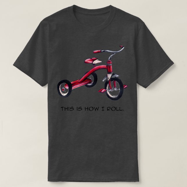 Red Tricycle  T-Shirt (Design Front)