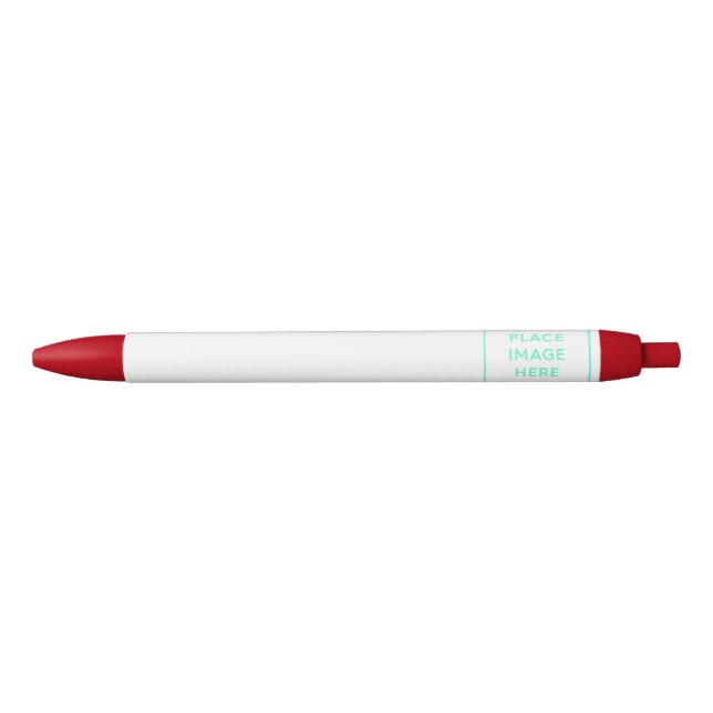 Red Trim Pen, Black Ink Pen (Front)