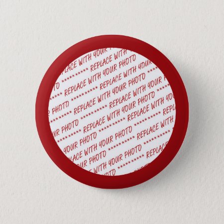 Red Trimmed Photo Template Button