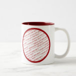 Red Trimmed Template - Add A Photo Two-tone Coffee Mug at Zazzle