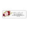 Red Tropical and Romantic Return Address Label