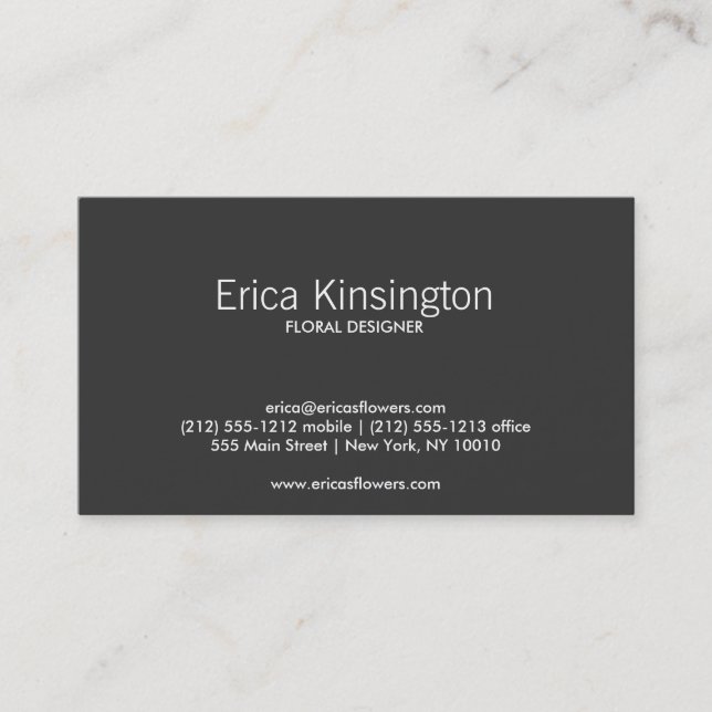 RED TROPICAL Business Card (Front)