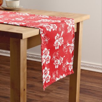 Red Tropics Hibiscus Floral 