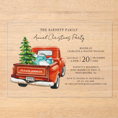 Red Truck Annual Script Christmas Holiday Party
