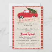 Red Truck Baby Shower Invitation (Front)