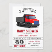 Red Truck Baby Shower Invitation (Front)