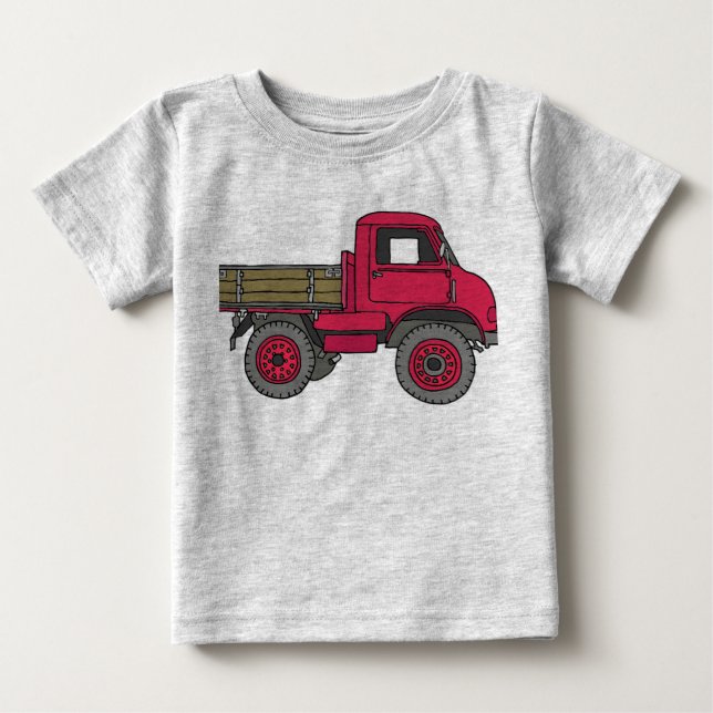 Red truck baby T-Shirt (Front)