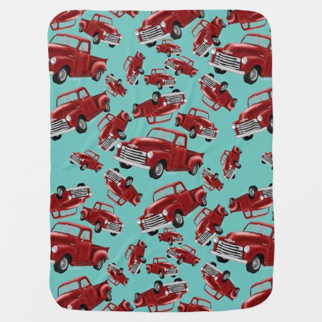 Red truck  blanket (Front)