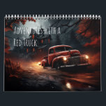 Red Truck Calendar<br><div class="desc">Follow old-fashioned red trucks on adventures all year long with this charming calendar.</div>
