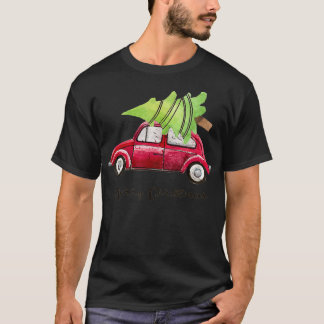 Red Truck Christmas Tree Pajamas  T-Shirt