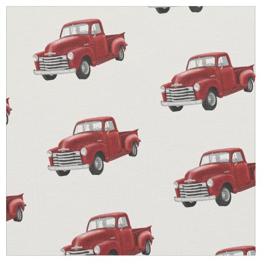 Red Truck Fabric