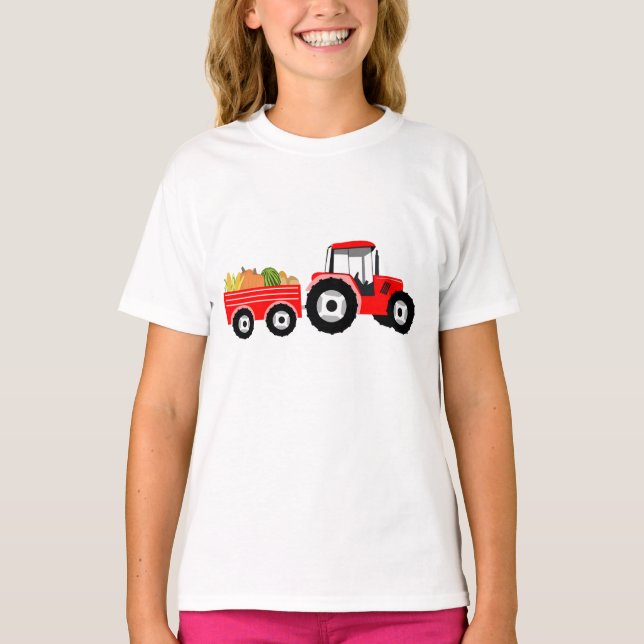 Red Truck Farm Produce T-Shirt (Front)