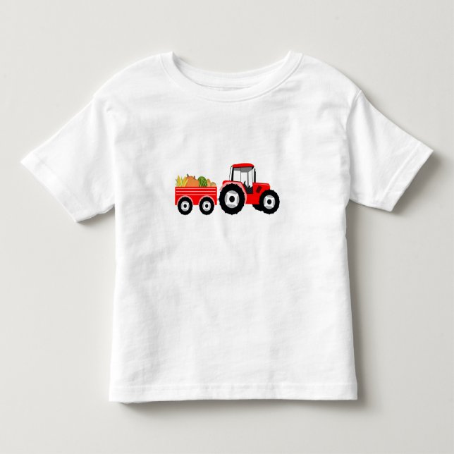 Red Truck Farm Produce Toddler T-shirt (Front)