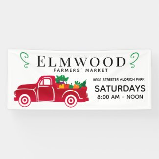 Red Truck | Farmers Market Signs
