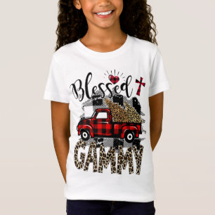 Red truck Leopard blessed Gammy best gift for gran T-Shirt