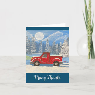 Red Truck Note Card