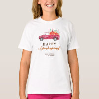 Red Truck Pumpkin Friendsgiving Fall Script Cute