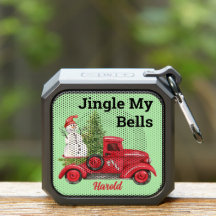Red Truck Snowman Tree BlueTooth Speaker