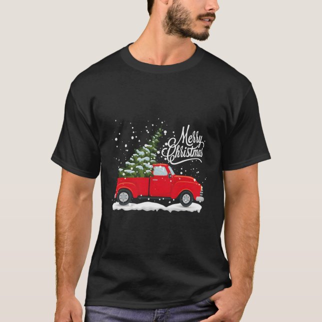 Red Truck Tree T-Shirt (Front)