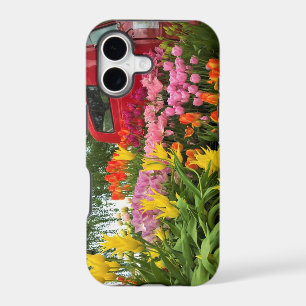 Red Truck with Tulips, Oregon iPhone 17 Case