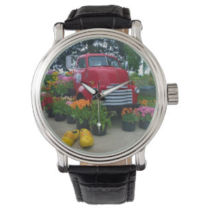 Red Truck with Tulips, Oregon Watch
