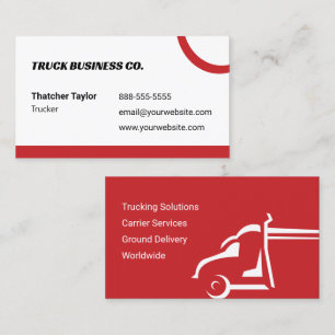 Red Truckers Business Card