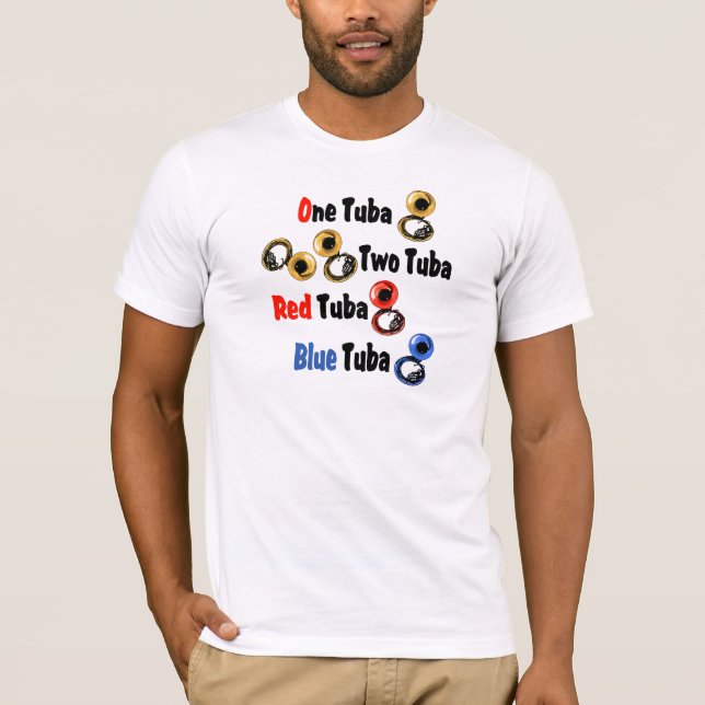 Red Tuba Blue Tuba T-Shirt (Front)