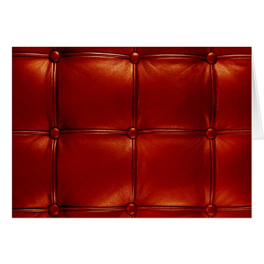 Red Tufted Leather Cards (Front Horizontal)