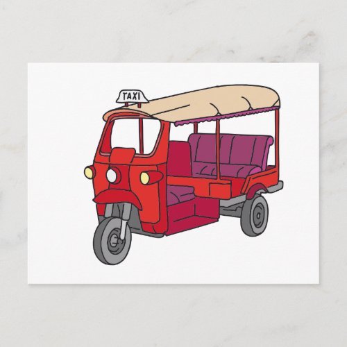 Red Tuktuk Postcard