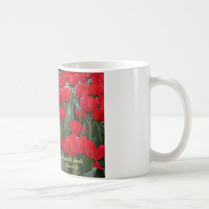 Red Tulip Bible Verse Mug