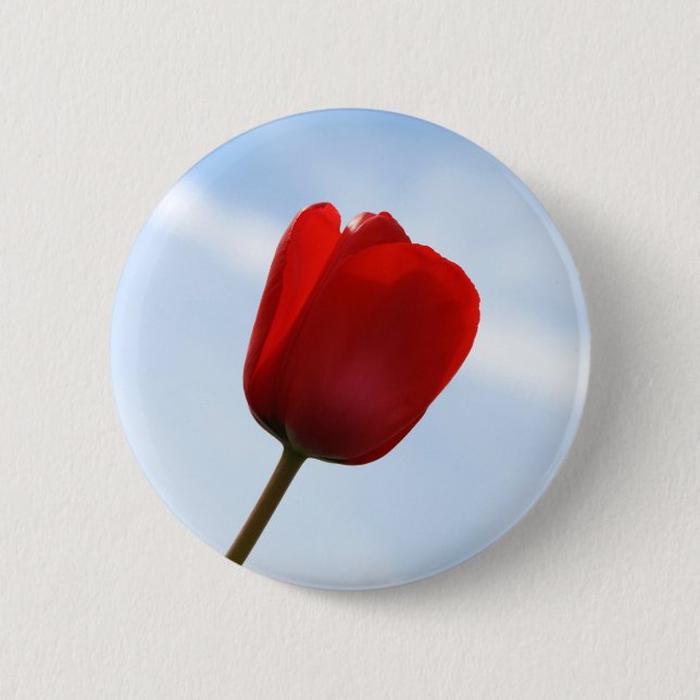 Red Tulip Button (Front)
