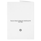 Red Tulip Card (Back)