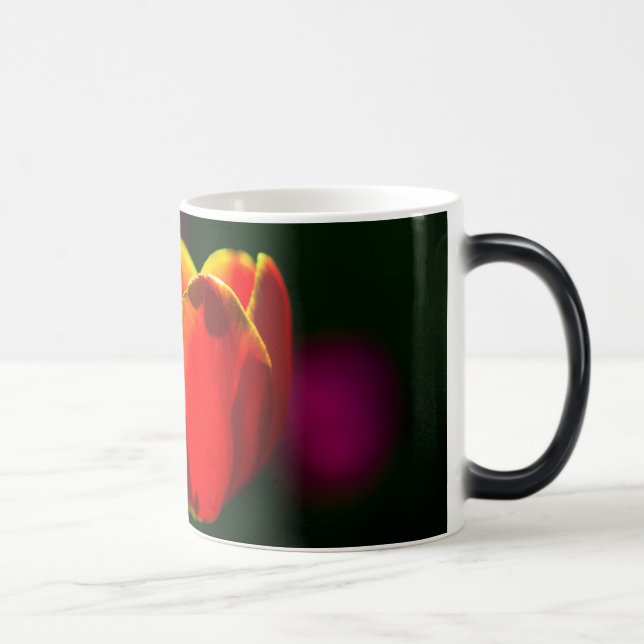 Red tulip flower color morph mug  (Right)