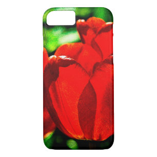 Red tulip flowers iPhone 8/7 case