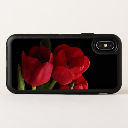 Red Tulip Garden Flowers OtterBox iPhone X Case