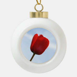 Red Tulip Ornament