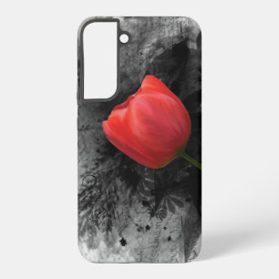 Red Tulip Samsung Galaxy S22+ Case